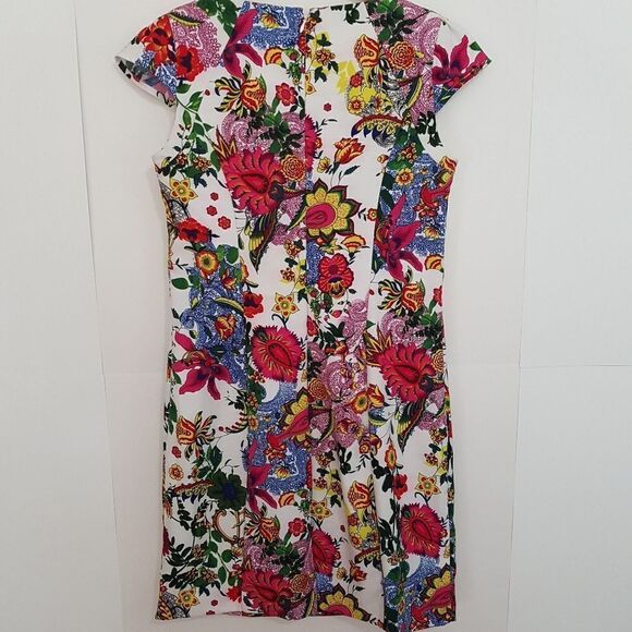 🌸HOST PICK🌸 JESSICA Fitted Cap Sleeve Floral Dress Size 8 Petite  NEW - Picture 8 of 13